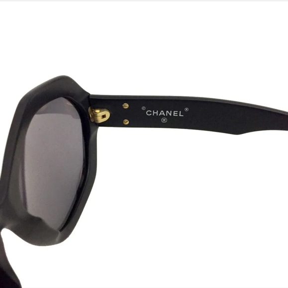 CHANEL  CC LOGO BLACK SUNGLASSES/1C2179 - Picture 6 of 11